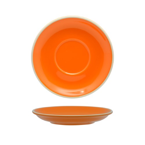 Cappuccino Saucer - Rockingham Orange 14.5cm (Box of 6)