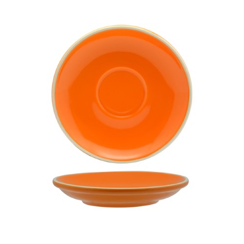 Long Black / Flat White Saucer - Rockingham Orange 14cm (Box of 6)