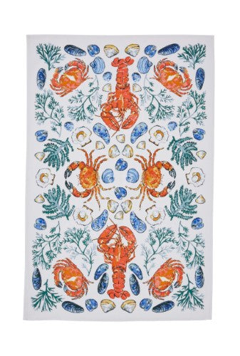 Cotton Tea Towel - Ulster Weavers Shellfish (48 x 74cm)