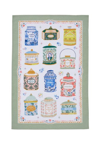 Cotton Tea Towel - Ulster Weavers Tea Tins (48 x 74cm)