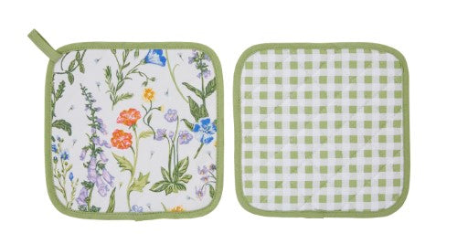 Cotton Pot Mat - Ulster Weavers Cottage Garden (21 x 21 x 0.5cm)