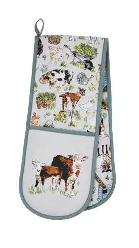 Double Oven Glove - Ulster Weavers Portman Farm  (18 x 88cm)