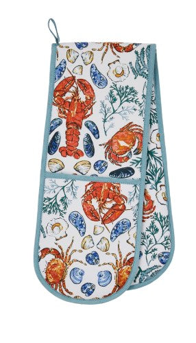 Double Oven Glove- Ulster Weavers Shellfish (18 x 88cm)