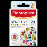 Elastoplast Kids Sensitive Animal Plasters in a 20 pack feature cute designs, gentle on sensitive skin for minor injuries.