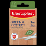 Elastoplast Green & Protect Dressing, sustainable 1m plaster with strong adhesion for wound care and infection protection.