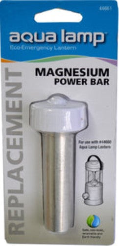 Spare magnesium bar for Aqua Lamp, providing 70 hours of consistent power for optimal lighting and ambiance.