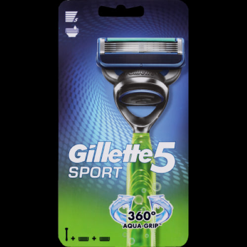 Gillette Sport Razor 1pk featuring advanced glide technology, flexible head, and ergonomic grip for a comfortable, close shave.