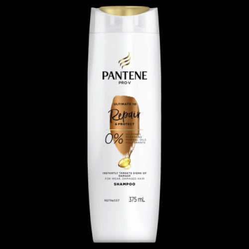 Pantene Pro-V Ultimate 10 Shampoo 375ml revitalizes weak hair, offering repair, moisture, and shine in a single powerful formula.