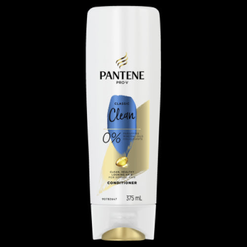 Pantene Classic Clean Conditioner 375ml for normal hair, revitalizing, detangling, and enhancing shine.