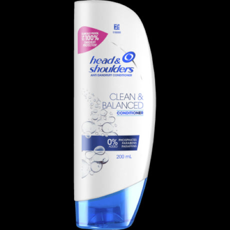 Head & Shoulders Anti Dandruff Conditioner in 200ml, nourishes hair, fights flakes, and promotes a balanced, healthy scalp.