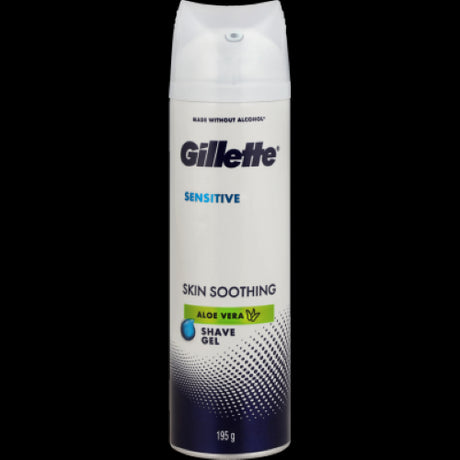 Aloe vera-infused shave gel for sensitive skin, providing soothing hydration and protection for a comfortable shaving experience.