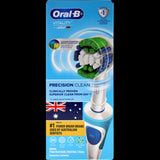 Oral-B Precision Clean Electric Brush Kit: superior plaque removal, ergonomic design, 3D cleaning action for optimal oral hygiene.