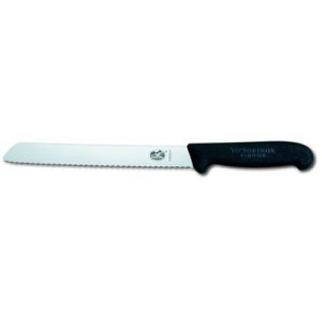 Victorinox bread knife with a 5.25cm wavy blade and ergonomic black handle for effortless slicing and precision.