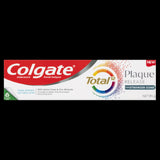 Colgate Total 95g toothpaste features natural mint, fights plaque, strengthens gums, and comes in a recyclable tube.