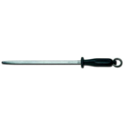 Butchers Steel 7.8513 by Victorinox with 30cm round blade and ergonomic black handle for precision knife sharpening.