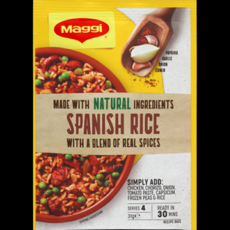 Image of Maggi Culinary Spanish Rice 31g, a flavorful seasoning blend featuring herbs for easy Spanish rice meals.