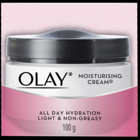 Olay Moisturising Cream 100g - lightweight, non-greasy cream for all-day hydration and a radiant, healthy complexion.