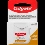 Colgate Total Tartar Control Mint Flavour Dental Floss (25m) for effective plaque removal and improved gum health.