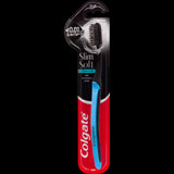 Colgate Slim Soft Charcoal Toothbrush with ultra-soft bristles and flexible head for gentle, effective oral care.