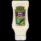 Heinz Seriously Good Aioli with Olive Oil 500ml, a creamy, luxurious condiment perfect for enhancing meals and snacks.