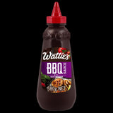 Bottle of Wattie's BBQ Sauce 580g, featuring rich flavor for grilling, marinating, and dipping meats and vegetables.