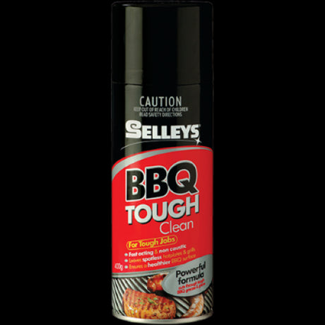 Selleys BBQ Tough Kleen 400g bottle for powerful grease removal and easy cleaning of barbecues and grills.