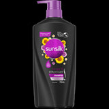 Sunsilk Longer & Stronger Shampoo 700ml bottle, enriched with Biotin and Sunflower Seed Oil for vibrant, healthy hair.