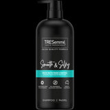 Tresemme Smooth & Silky Shampoo 940ml bottle for frizz control, smooth hair, and environmentally friendly care.