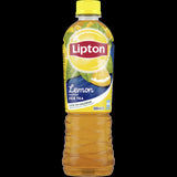 Lipton Lemon Flavour Ice Tea 500ml in an eco-friendly bottle, offering refreshing lemon taste without preservatives or artificial ingredients.