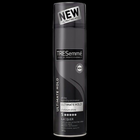 Tresemme Ultimate Hold Hairspray 360g provides all-day hold, shine, and lightweight styling without stickiness or stiffness.