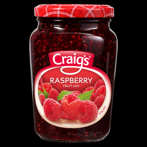 Craig's Raspberry Fruit Jam 375g