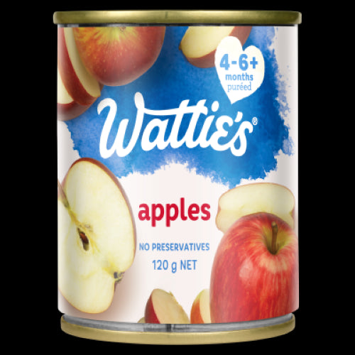 Smooth and fruity 100% apple purée for babies 4-6 months+, no added sugar or preservatives in a convenient pouch.