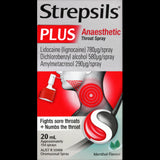 Strepsils Plus Anaesthetic Throat Spray 20ml provides rapid relief from sore throats with numbing and antibacterial action.