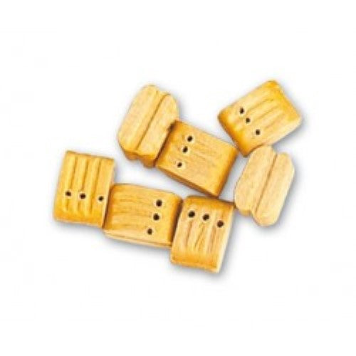 Wooden double blocks for model ship rigging, 7mm size, pack of 10, crafted for realism and durability in maritime projects.