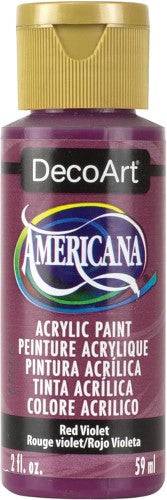 DecoArt Americana Acrylic 2oz in RED VIOLET, perfect for vibrant arts, crafts, and versatile applications on various surfaces.