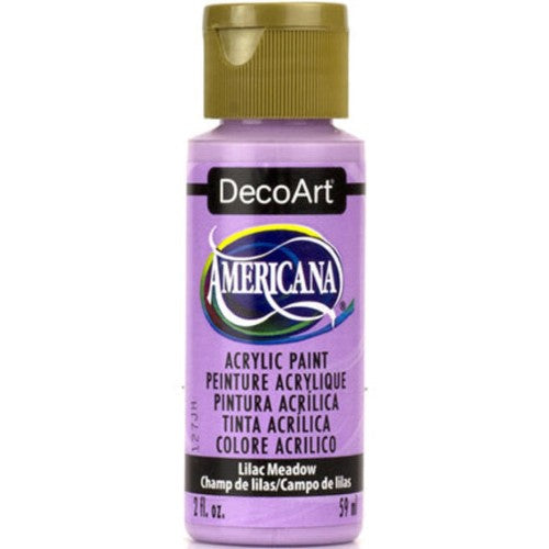 DecoArt Americana Acrylic 2oz in Lilac Meadow, a versatile, vibrant paint for various surfaces and artistic techniques.