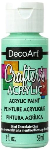 Mint Chocolate Chip acrylic paint in a 59ml tube, ideal for smooth application and vibrant coverage on various surfaces.