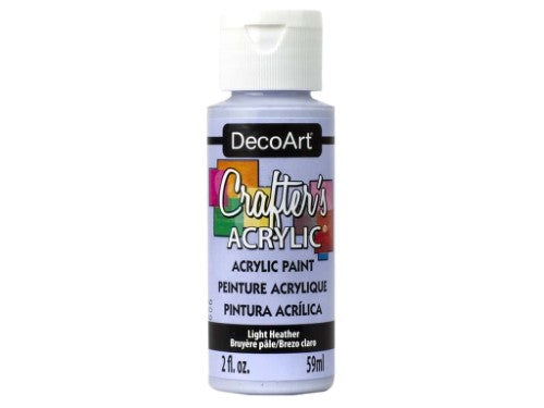 DecoArt LIGHT HEATHER acrylic paint in 59ml, perfect for smooth application and vibrant coverage on various surfaces.