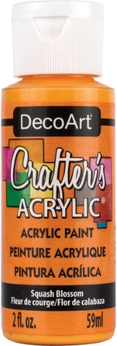 Vibrant 59ml SQUASH BLOSSOM acrylic paint for art projects, offering smooth application and exceptional coverage.