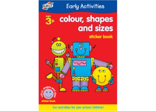 Galt - Colour Shapes And Sizes Sticker Book
