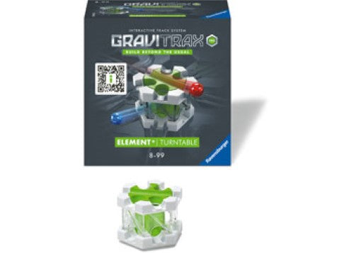 GraviTrax PRO Turntable for marble runs, allowing seamless direction changes with a satisfying click for enhanced STEM play.