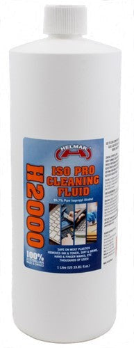 Helmar H2000 Isopro Cleaner in a 1 Litre bottle, effective for sanitising and cleaning various surfaces, safe for plastics.