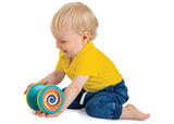 Vibrant Halilit Tummy Time Spinning Tubes designed to engage infants through sensory play and promote motor skills development.