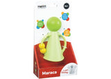 Colorful Halilit maraca for toddlers, easy to hold with a smooth texture, producing delightful jingling sounds for music play.