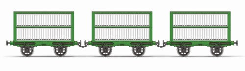 Hornby Trains L&MR Sheep Wagon Pack featuring meticulously crafted, vintage-style wagons with authentic paintwork and detailing.