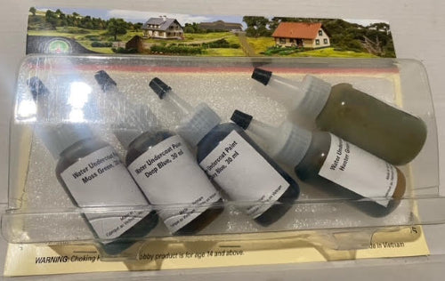 Hornby Model Scenery Water Undercoat 20ml, a quick-drying paint for realistic model landscapes and water features.