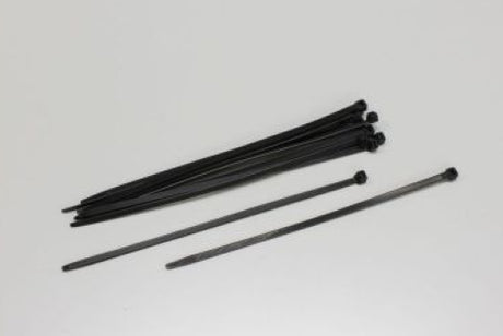 Large black nylon cable ties for secure cable management and organization in RC setups and electronics.