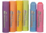Pastel paint sticks in a 6-pack for mess-free, kid-friendly painting on various surfaces, ideal for kids 3+.