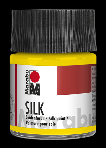 Vibrant 50ml Marabu Silk Fabric Paints for silk painting, offering brilliant colors, soft finish, and easy color fixing.