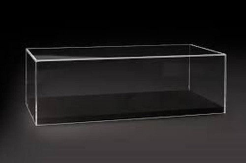 Robust acrylic display case for 1/8 scale diecast collectibles, maximizing visibility and protection for prized models.